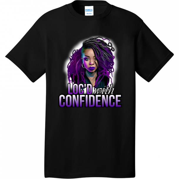 Loc'd with Confidence Cotton Tee - Assuage Hair & Body/Classic Natural haircare salon systems